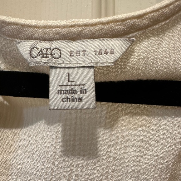 Catos cream color with red stitching, size L - Picture 4 of 5